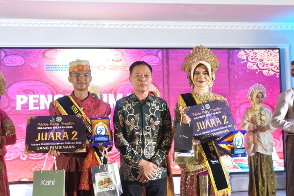 Andi Tenri, Duta Pariwisata Sejarah Kota Parepare, Raih Juara 2 di Ajang Pemilihan Putera Puteri Maritim Sulawesi Selatan 2025