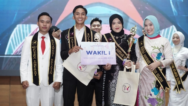 Putri Ajeng Burhan Raih Wakil I Puteri Inspirasi Sulawesi Selatan 2025, Wakili Kota Parepare