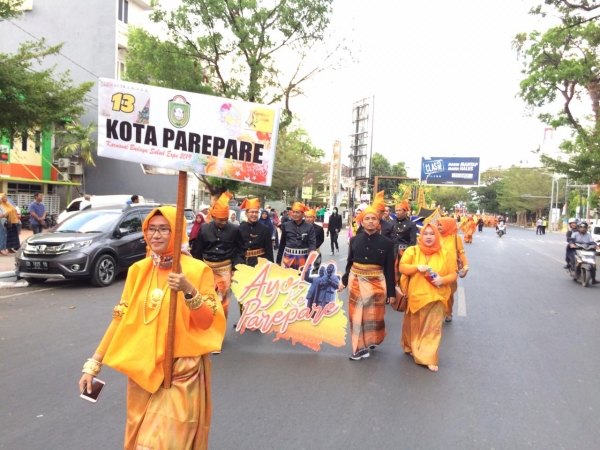 Juara 3 diraih Kota Parepare pada Karnaval Sulsel Expo 2019