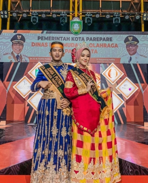Profil Juara 1 Putra &amp; Putri Duta Pariwisata Kota Parepare Tahun 2021