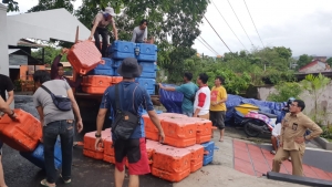 Penyelamatan Aset Disporapar Di tengah Cuaca Ekstrem