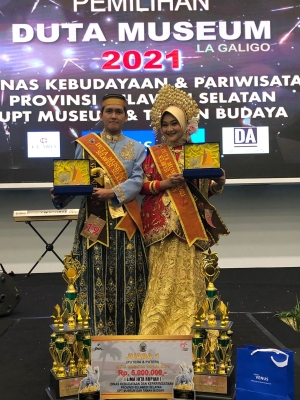 Ade Mandala Juara 1 Duta Museum La Galigo Tahun 2021