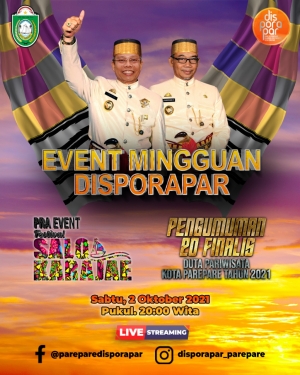 Event Lokal Mingguan di Alun – Alun Kota Lapangan Andi Makkasau dan Kawasan Event Tonranggeng River Side